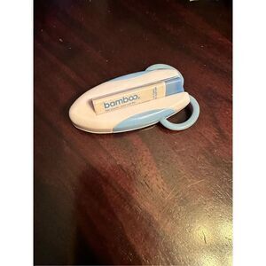 Bamboo Cat Nail Scissors with Styptic File and Carrying Case, blue/white, stainl